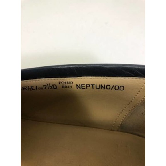 Bally Leather Upper Almond Toe Neptuno Basic Bit Slip On Loafers Black US 7.5D main image 5